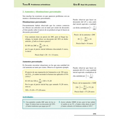 Matemáticas 2. Bilingüe (español-inglés) · Educación Secundaria