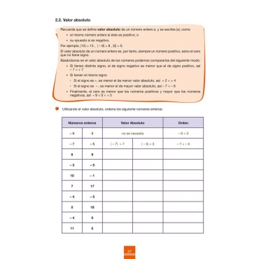 Cuaderno de aprendizaje y refuerzo 2.1: Números