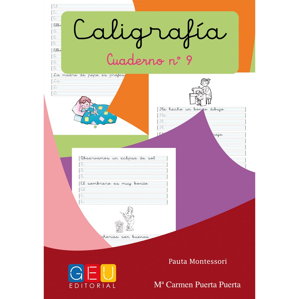 Caligrafía 9 · Pauta Montessori