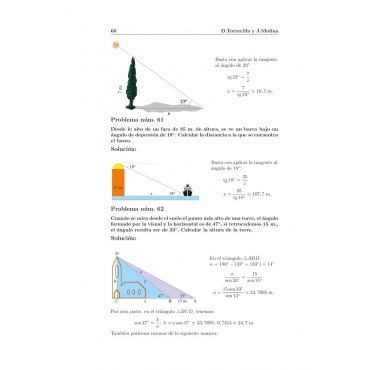 Compendio de problemas de matemáticas II. Trigonometría y geometría I · Bachillerato