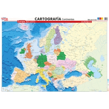 Mapa de Europa. Político