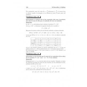 Compendio de problemas de matemáticas V. Análisis II · Bachillerato